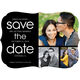 Black Photo Collage Save the Date Cards Image 1 of 6
